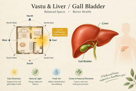 Vastu and Liver Wellness Infographic